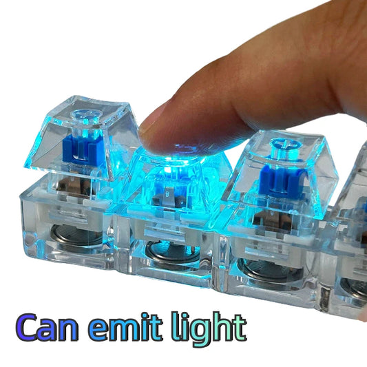 Mechanical Keyboard Keychain Clicky with LED Lights
