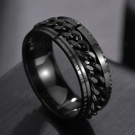 Stainless Steel Spinner Ring Rotatable